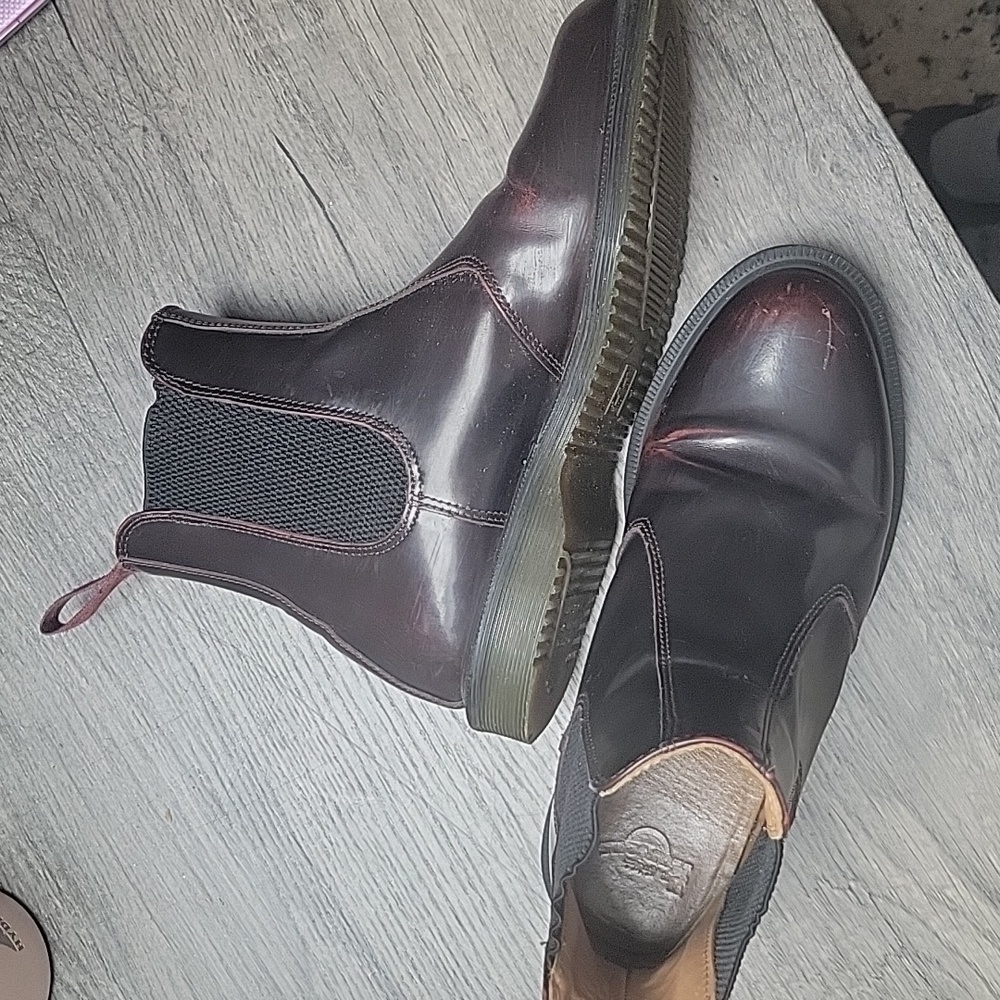 Dr Martens Flora Leather Chelsea Boots